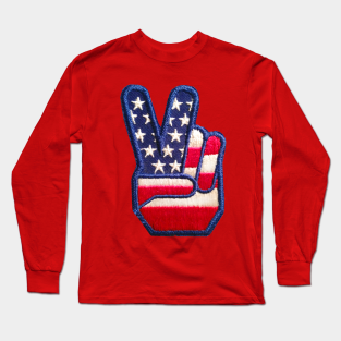 Peace Long Sleeve T-Shirt - Vintage Peace Sign by The Pop Fan Shop!